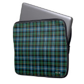 Clan MacRae Hunting Tartan Scottish Kariert Monogr Laptopschutzhülle (Vorderseite Links)