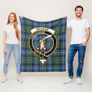 Clan MacRae Jagd Alte Tartan Kariert Fleecedecke