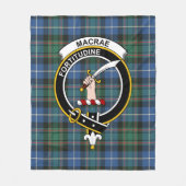 Clan MacRae Jagd Ancient Tartan Kariert Fleecedecke (Vorderseite)