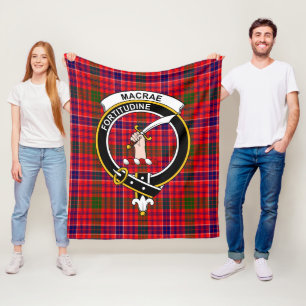Clan MacRae Modern Tartan Kariert Fleecedecke