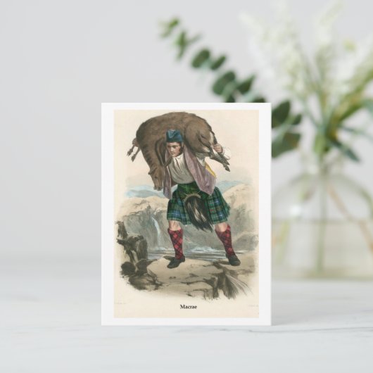 Clan Macrae Postkarte (Stehend Vorderseite)
