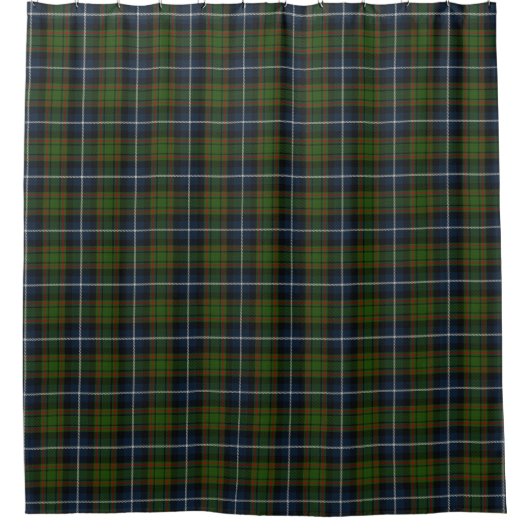 Clan MacRae Scottish Heritage Jagd Tartan Duschvorhang (Vorderseite)
