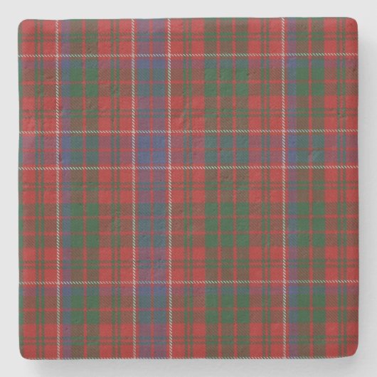 Clan MacRae Tartan Kariert Stone Untersetzer (Vorderseite)