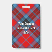 Clan MacTavish Tartan Ausweis (Rückseite)