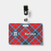 Clan MacTavish Tartan Ausweis (Vorderseite mit Clip)