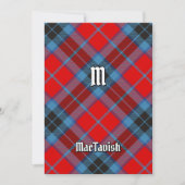 Clan MacTavish Tartan Einladung (Vorderseite)