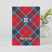 Clan MacTavish Tartan Einladung (Stehend Vorderseite)