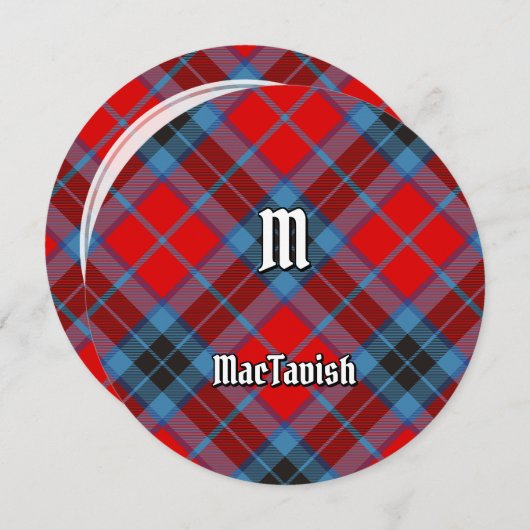 Clan MacTavish Tartan Einladung (Vorne/Hinten)