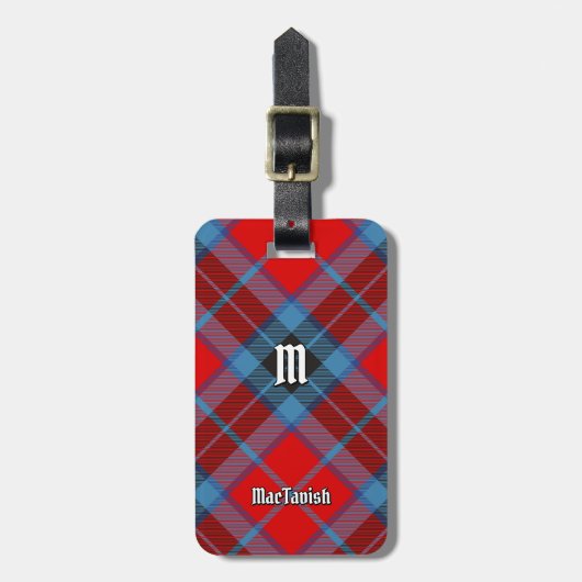 Clan MacTavish Tartan Gepäckanhänger (Vorderseite vertikal)