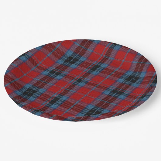 Clan MacTavish Tartan Kariert Pappteller (Schrägansicht)