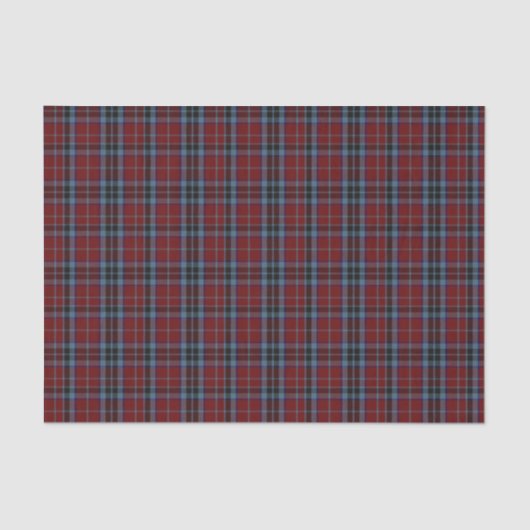 Clan MacTavish Tartan Kariertes Gewebe Seidenpapier (Vorderseite)