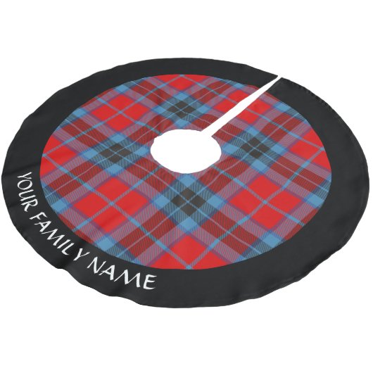 Clan MacTavish Tartan Polyester Weihnachtsbaumdecke (Schrägansicht)