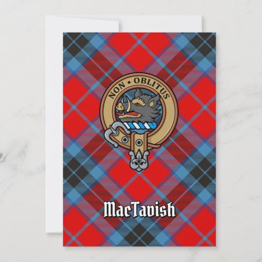 Clan MacTavish Wappen Einladung (Rückseite)