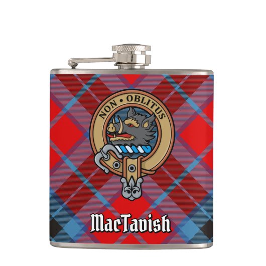Clan MacTavish Wappen Flask Flachmann (Vorderseite)