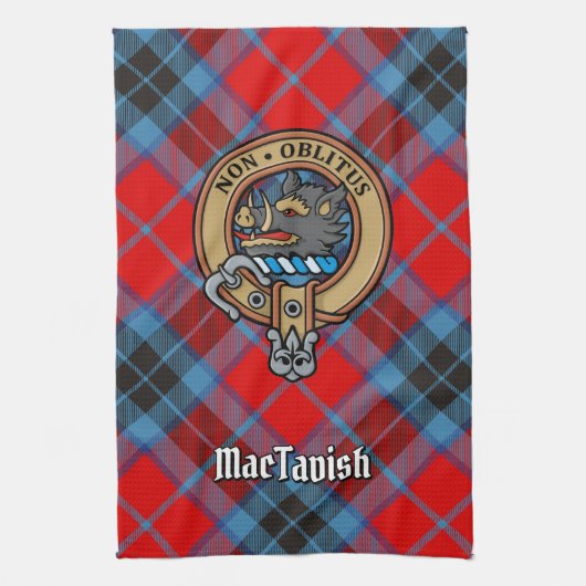 Clan MacTavish Wappen Geschirrtuch (Vertikal)