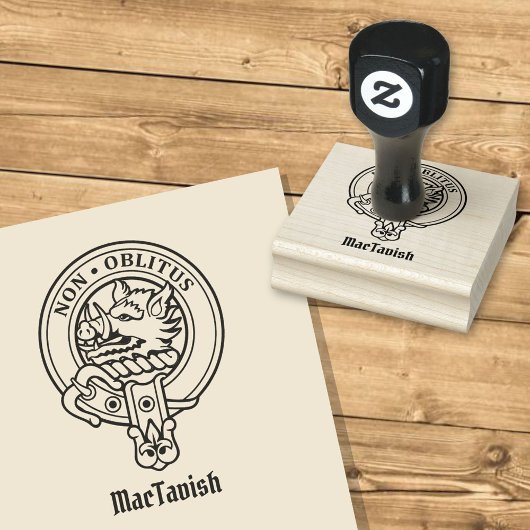Clan MacTavish Wappen Gummistempel