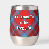 Clan MacTavish Wappen über Tartan (Rückseite)