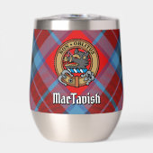 Clan MacTavish Wappen über Tartan (Vorderseite)