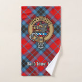 Clan MacTavish Wappen über Tartan Badhandtuch Set (Handtuch)