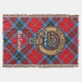 Clan MacTavish-Wappen über Tartan Decke (Vorderseite)