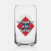 Clan MacTavish Wappen über Tartan Dosenglas (Rückseite)