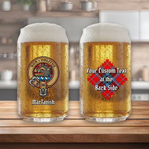 Clan MacTavish Wappen über Tartan Dosenglas