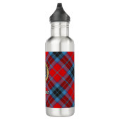 Clan MacTavish Wappen über Tartan Edelstahlflasche (Rechts)