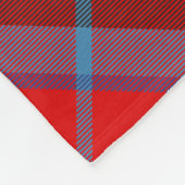 Clan MacTavish Wappen über Tartan Fleecedecke (Ecke)