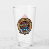 Clan MacTavish Wappen über Tartan Glas (Vorderseite)