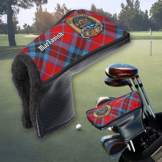 Clan MacTavish Wappen über Tartan Golf Headcover