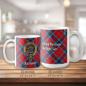 Clan MacTavish Wappen über Tartan Kaffeetasse