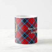 Clan MacTavish Wappen über Tartan Kaffeetasse (Mittel)