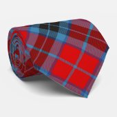 Clan MacTavish Wappen über Tartan Krawatte (Gerollt)