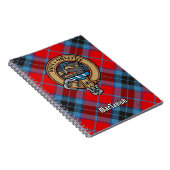 Clan MacTavish Wappen über Tartan Notizblock (Rechte Seite)