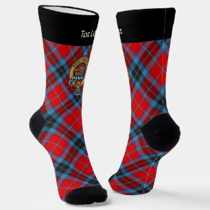 Clan MacTavish Wappen über Tartan Socks Socken