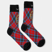 Clan MacTavish Wappen über Tartan Socks Socken (Rechts)