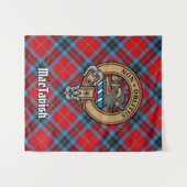 Clan MacTavish Wappen über Tartan Wandteppich (Vorderseite (Horizontal))