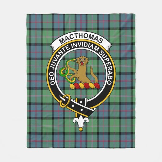 Clan MacThomas Ancient Tartan Kariert Fleecedecke (Vorderseite)