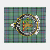 Clan MacThomas Ancient Tartan Kariert Fleecedecke (Vorderseite (Horizontal))