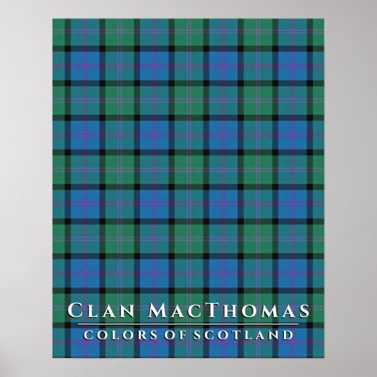 Clan MacThomas Colors of Scotland 2 Tartan Kariert Poster (Vorne)