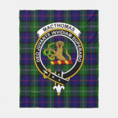 Clan MacThomas Modern Tartan Kariert Fleecedecke (Vorderseite)
