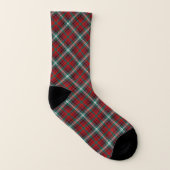 Clan Maguire Tartan Muster Red Irish Kariert Socken (Rechts - Außen)