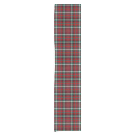 Clan Maguire Tartan Pattern Irish Kariert Kurzer Tischläufer (Vorderseite)