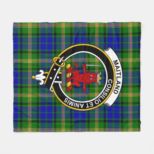 Clan MaiTland Tartan Kariert Fleecedecke (Vorderseite (Horizontal))