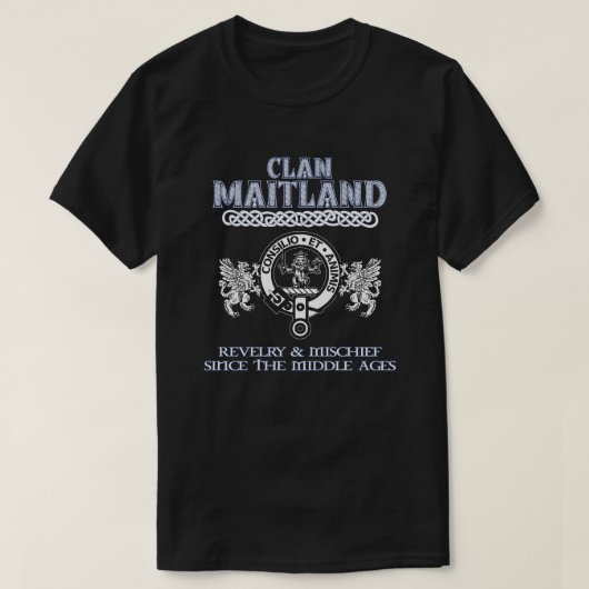 Clan Maitland Wappen Schottischer Clan Scottish Su T-Shirt (Design vorne)