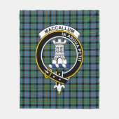 Clan Malcolm Ancient Tartan Kariert Fleecedecke (Vorderseite)