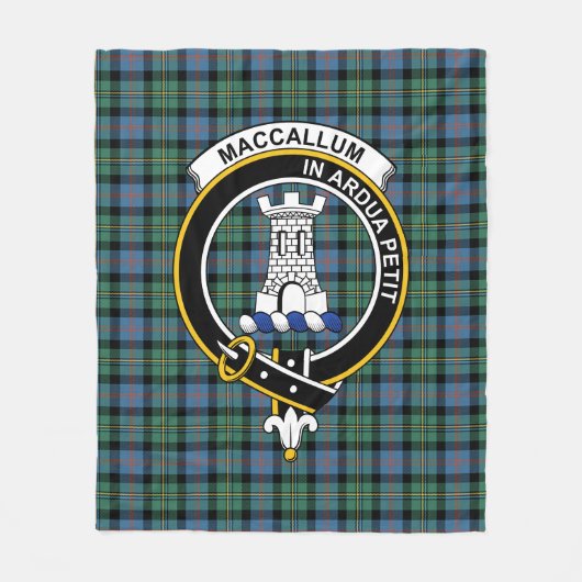 Clan Malcolm Ancient Tartan Kariert Fleecedecke (Vorderseite)