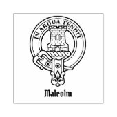 Clan Malcolm Crest Gummistempel (Prägung)