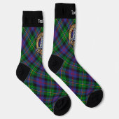 Clan Malcolm Crest over Tartan Socken (Rechts)