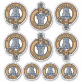 Clan Malcolm Crest Sticker Set (Vorderseite)